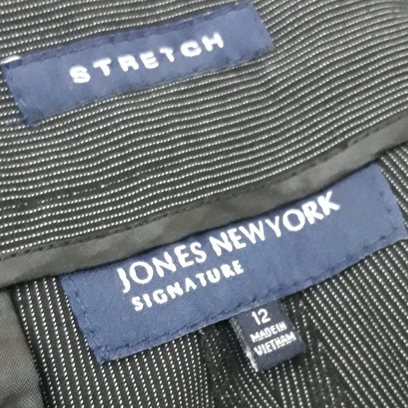 Jones New York Signature Black Wide-Leg Trousers Stretch Pants Size 12 - Picture 5 of 11
